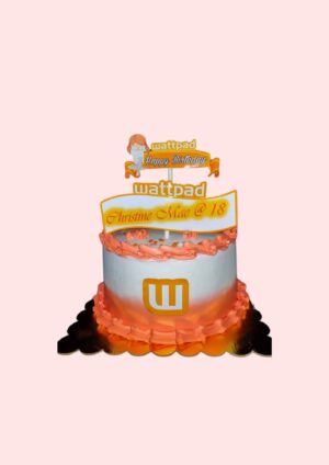 Wattpad-themed Cake